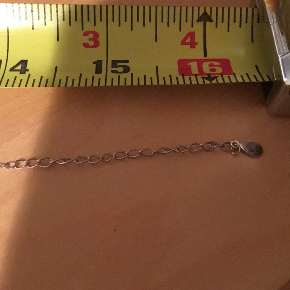 Sterling Silver Adjustable Heart choker necklace - Picture 5 of 5